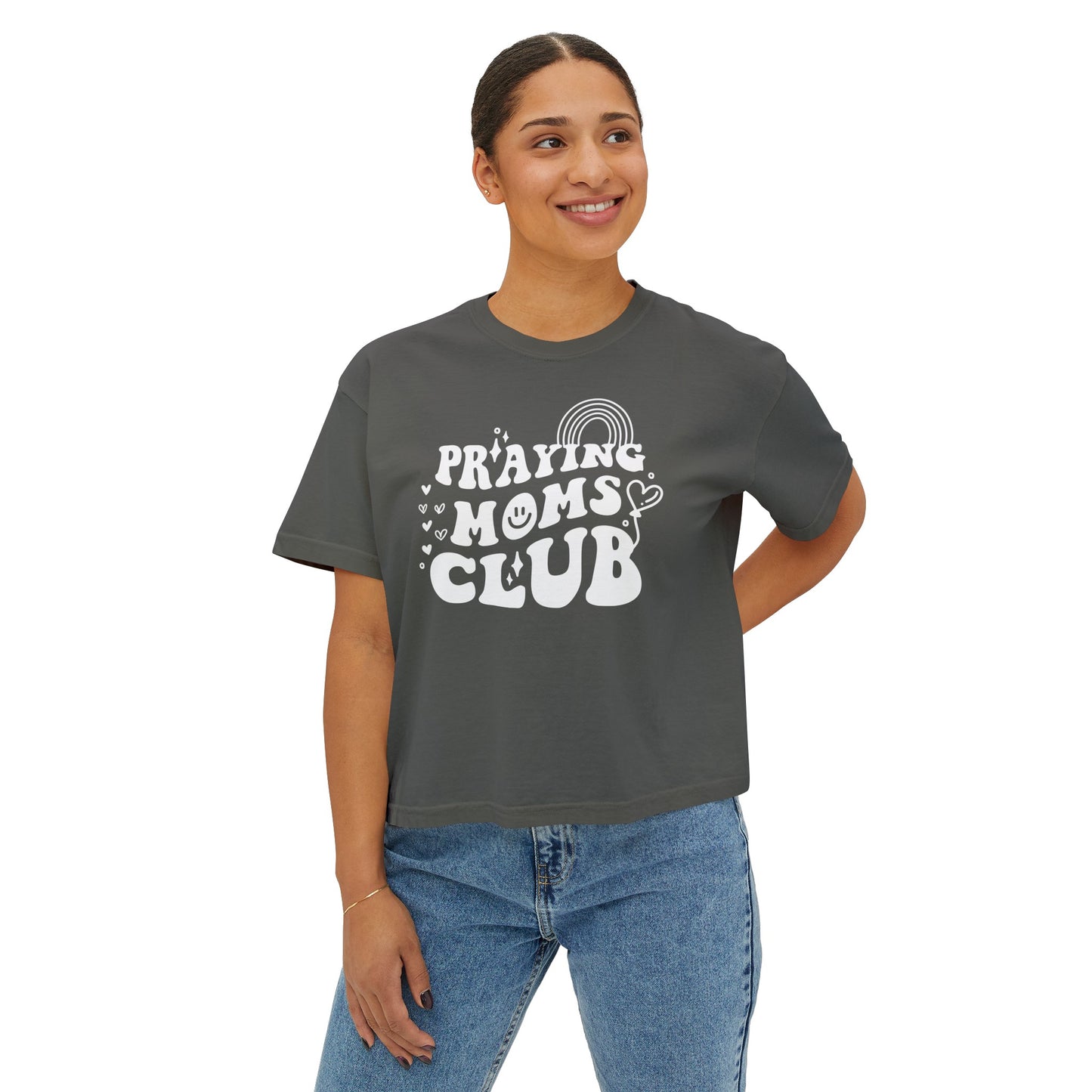 Women's Praying Mom's Club Boxy Tee