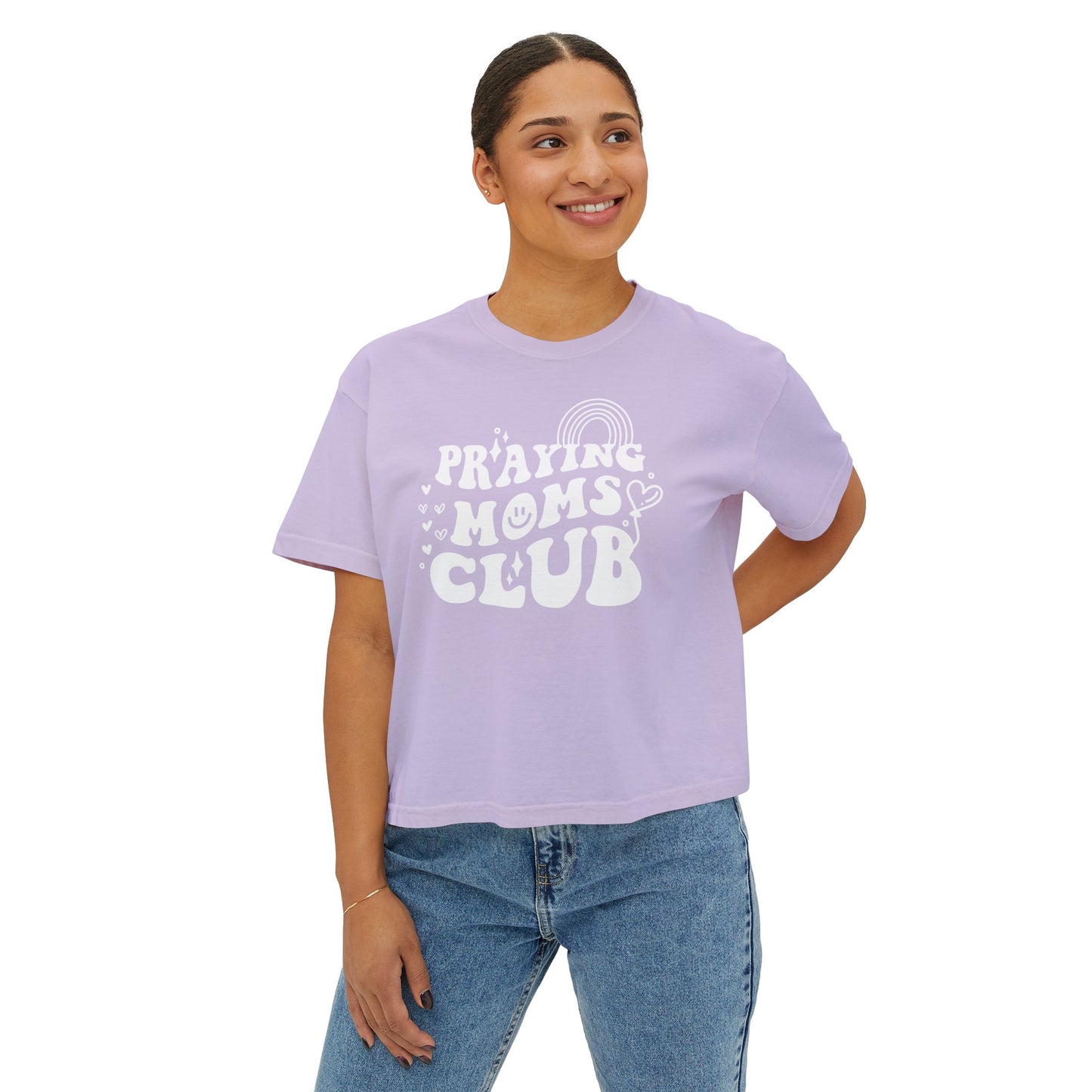 Women's Praying Mom's Club Boxy Tee