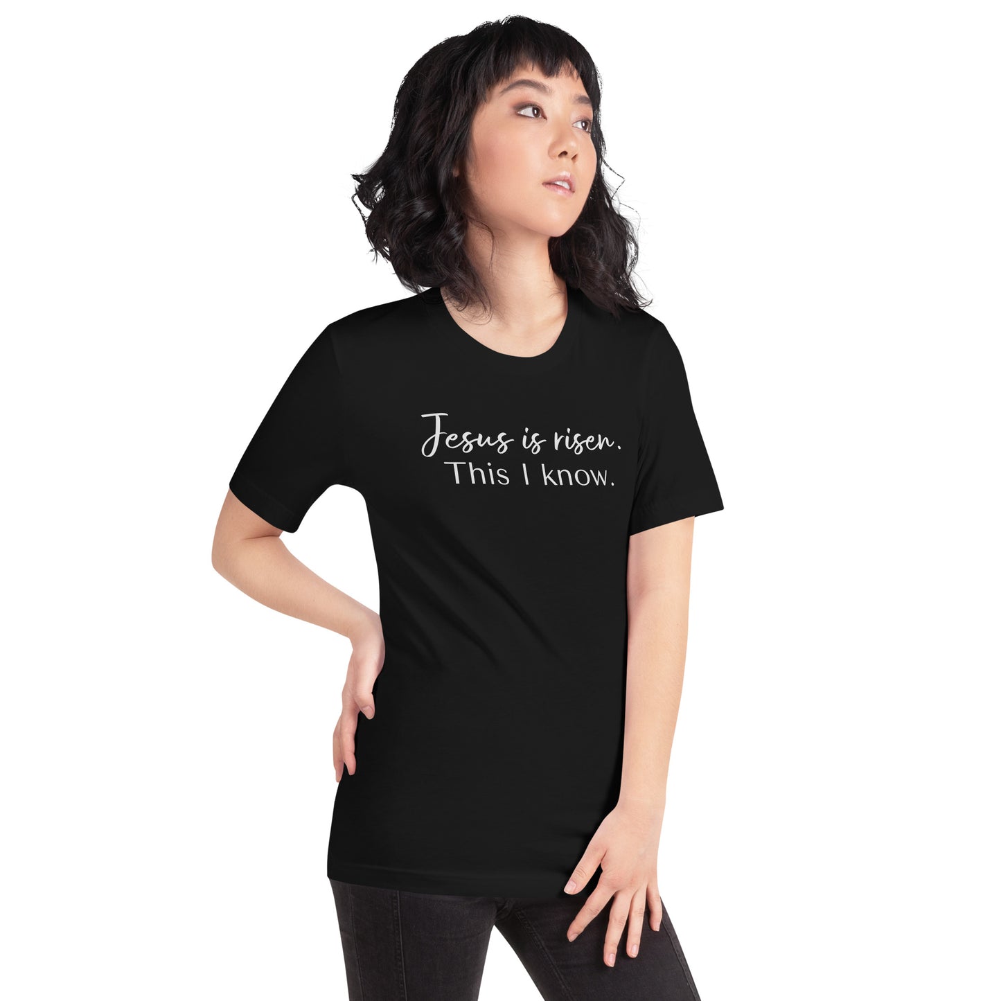 Jesus is risen soft t-shirt, Unisex, Easter