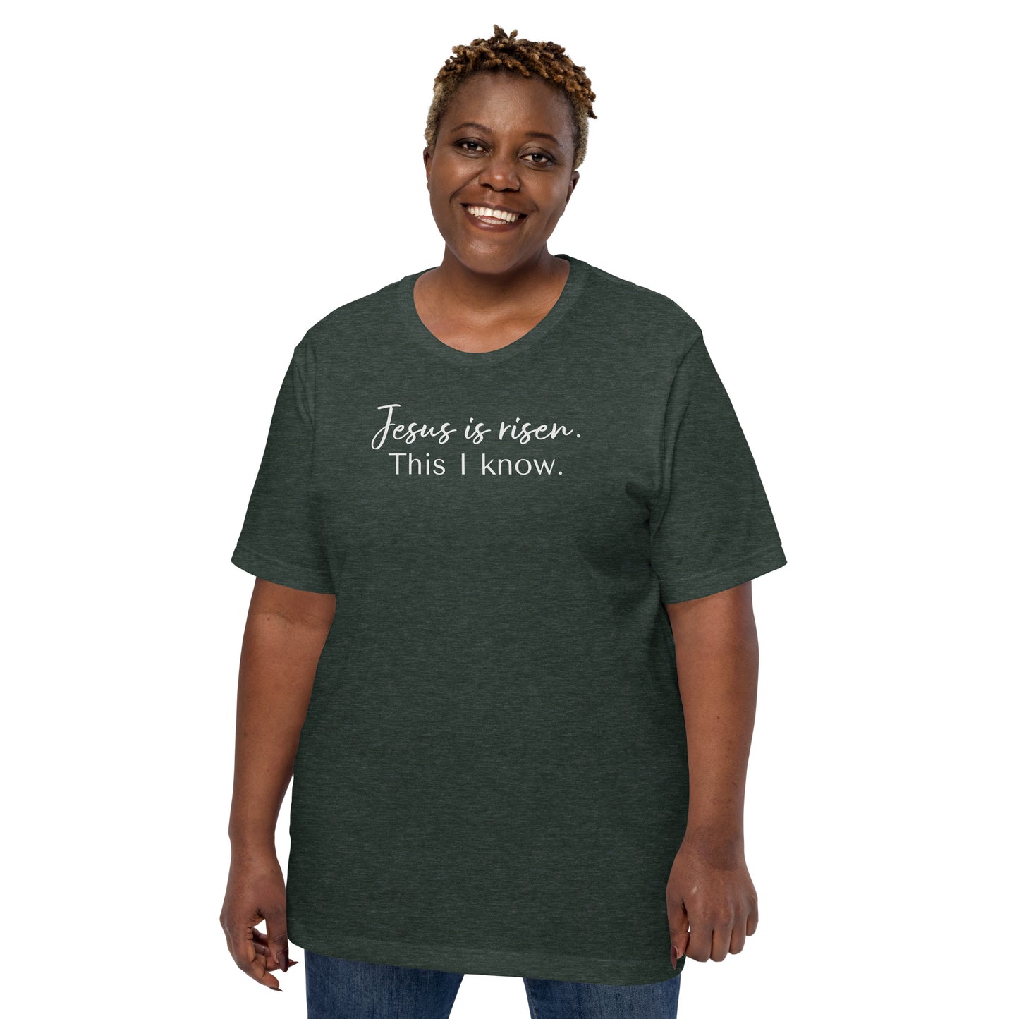 Jesus is risen soft t-shirt, Unisex, Easter