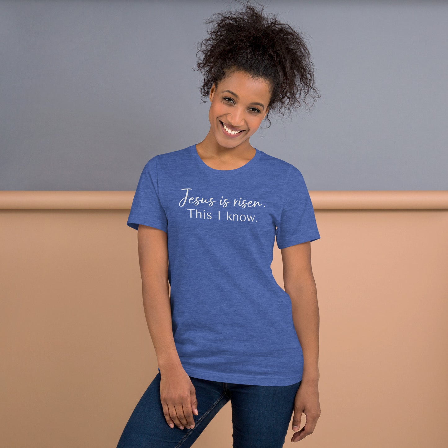 Jesus is risen soft t-shirt, Unisex, Easter