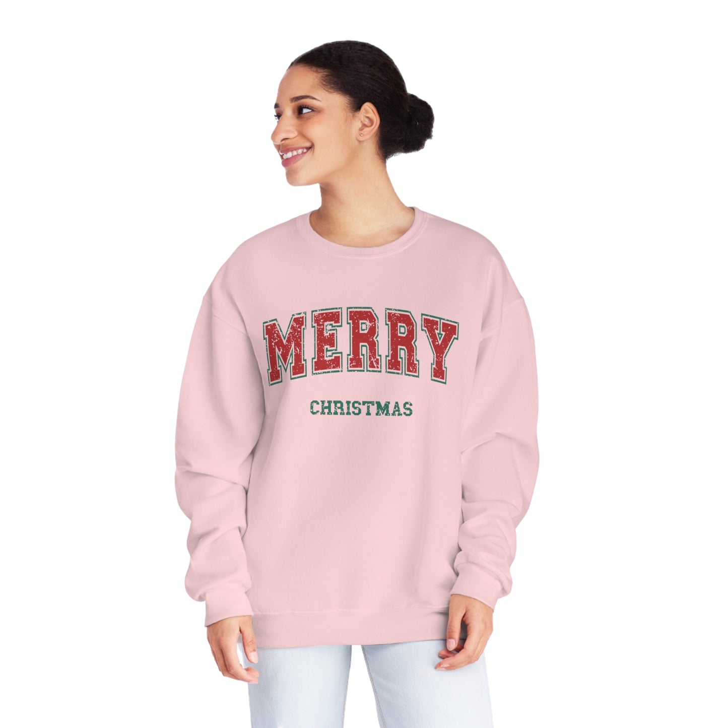 Christmas NuBlend® Sweatshirt - Festive and Jolly Holiday