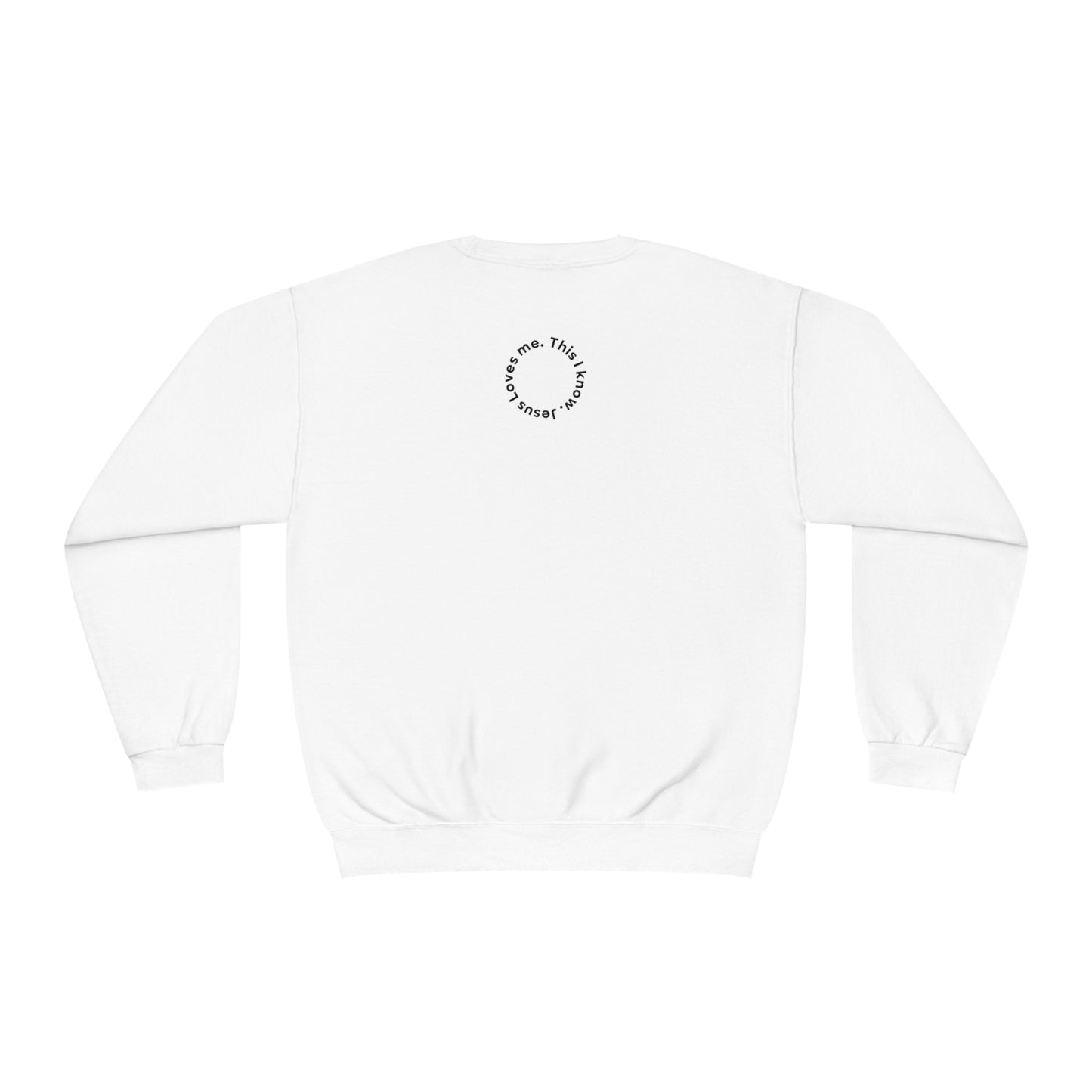 Hey Boo Jesus loves you. NuBlend® Crewneck Sweatshirt