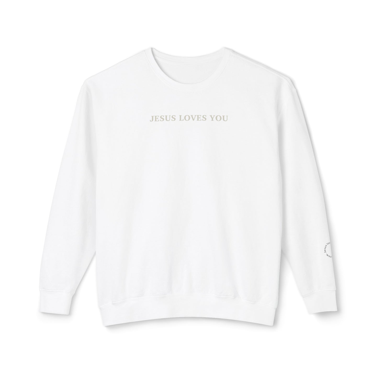 Unisex Lightweight Jesus loves you Crewneck Sweatshirt