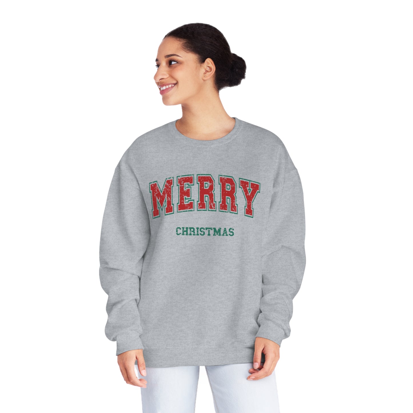 Christmas NuBlend® Sweatshirt - Festive and Jolly Holiday