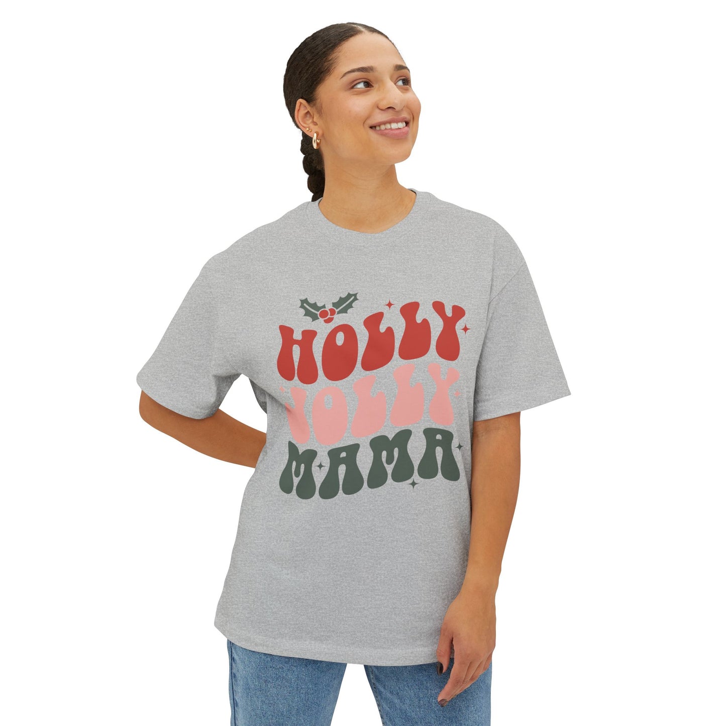 Christmas Mama Oversized Tee