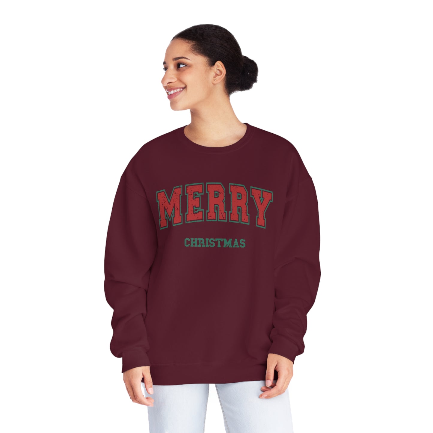 Christmas NuBlend® Sweatshirt - Festive and Jolly Holiday