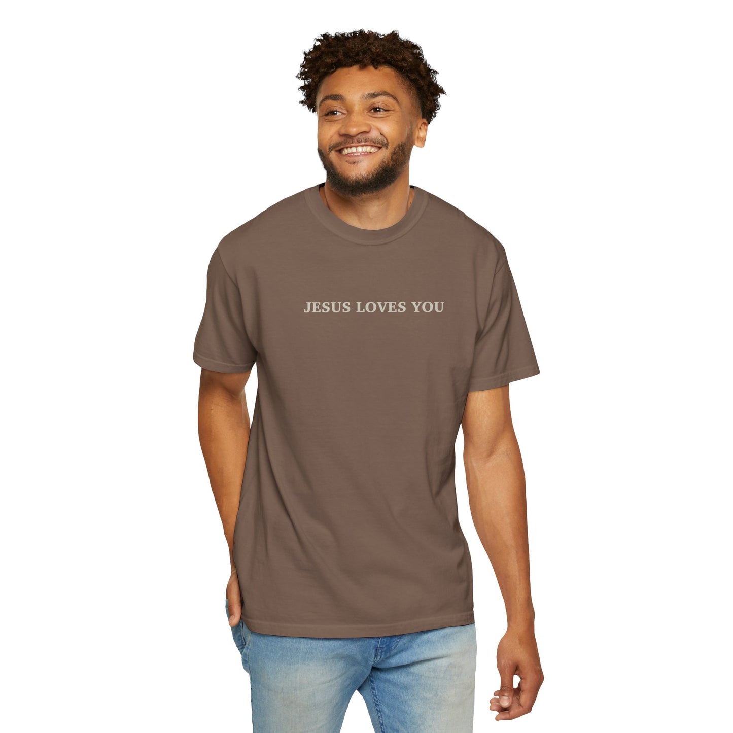 Jesus loves me, Jesus loves you Unisex Garment-Dyed T-shirt