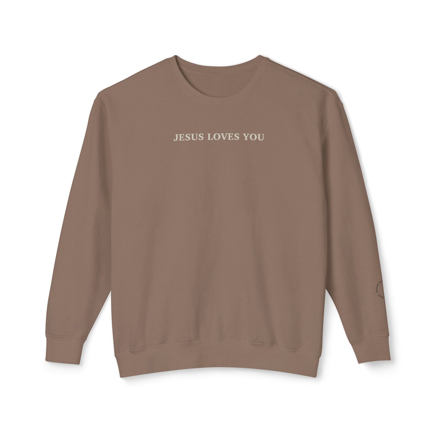 Unisex Lightweight Jesus loves you Crewneck Sweatshirt