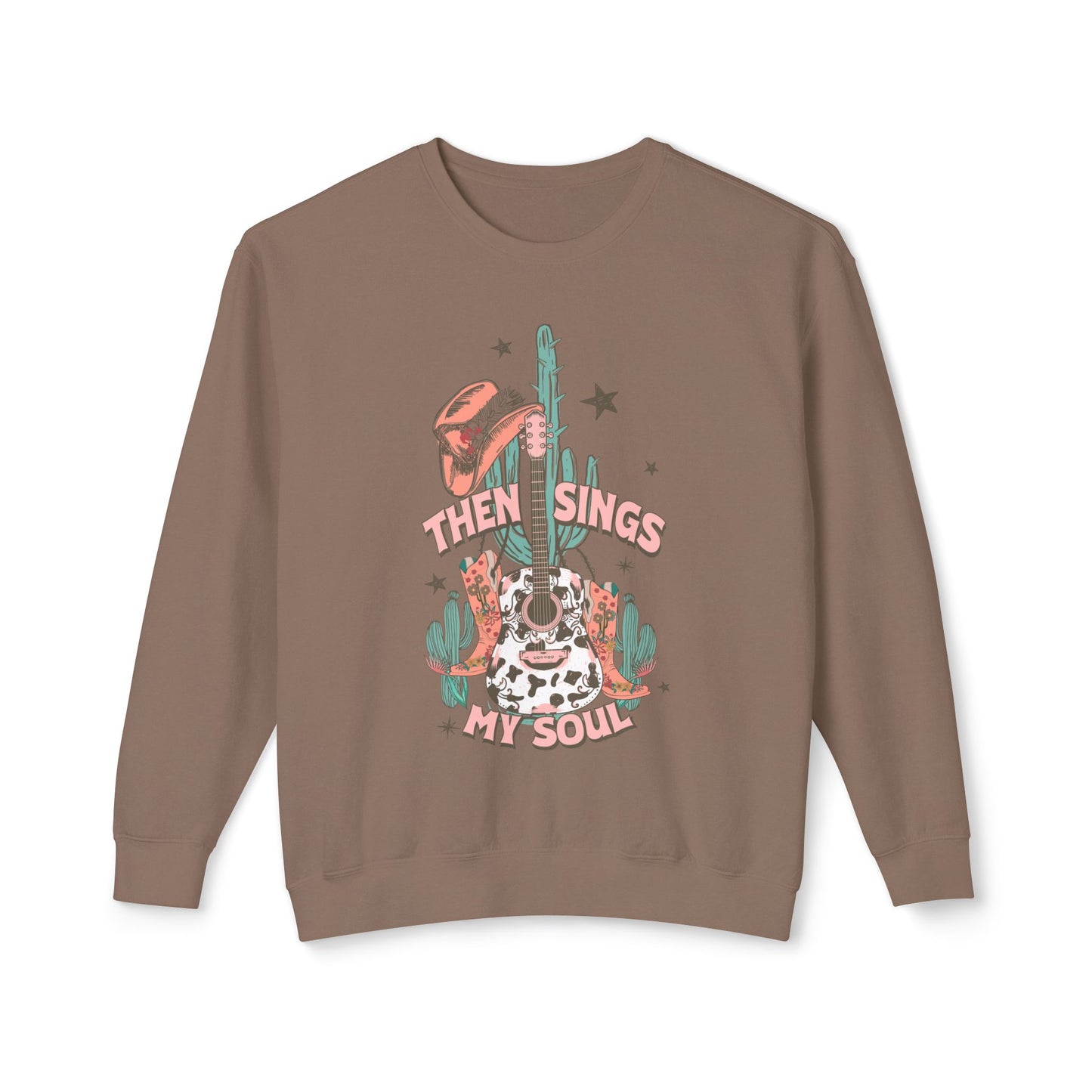 Then Sings My Soul Lightweight Crewneck Sweatshirt