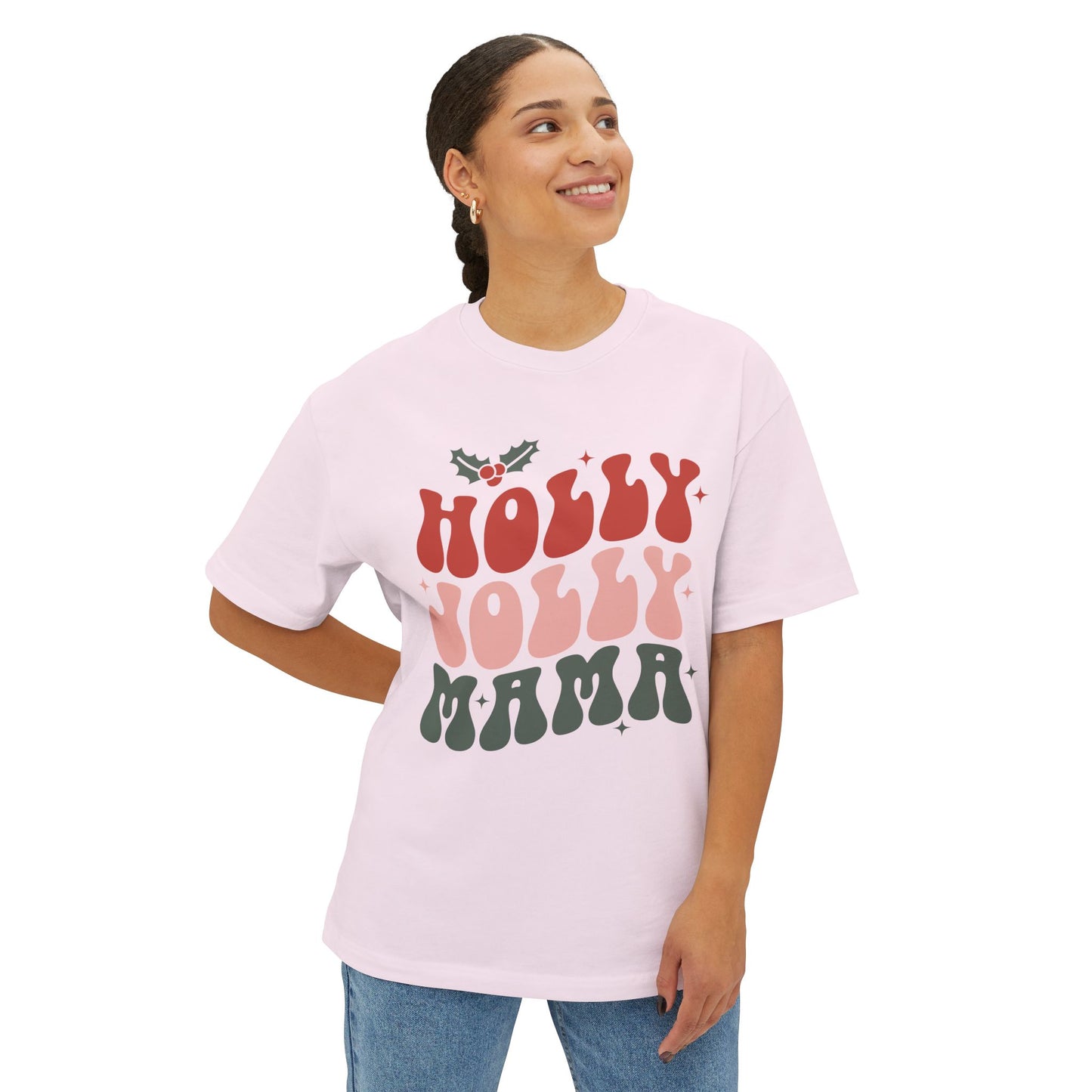 Christmas Mama Oversized Tee