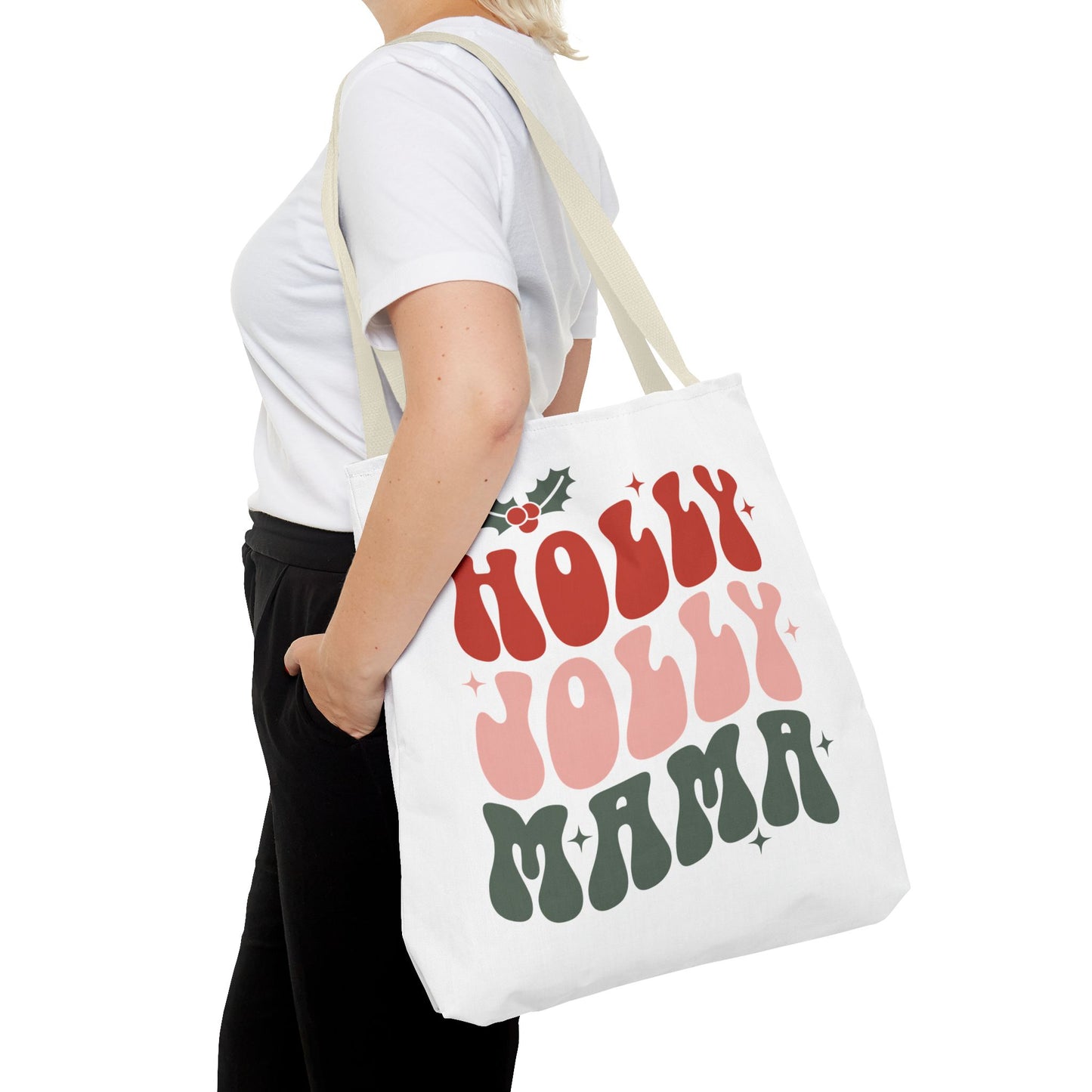 Christmas Tote Bag - Holly Jolly Mama