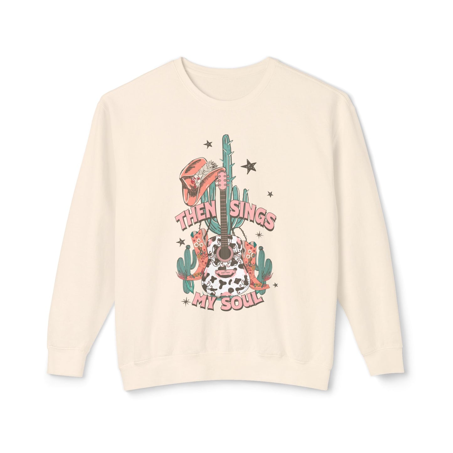 Then Sings My Soul Lightweight Crewneck Sweatshirt