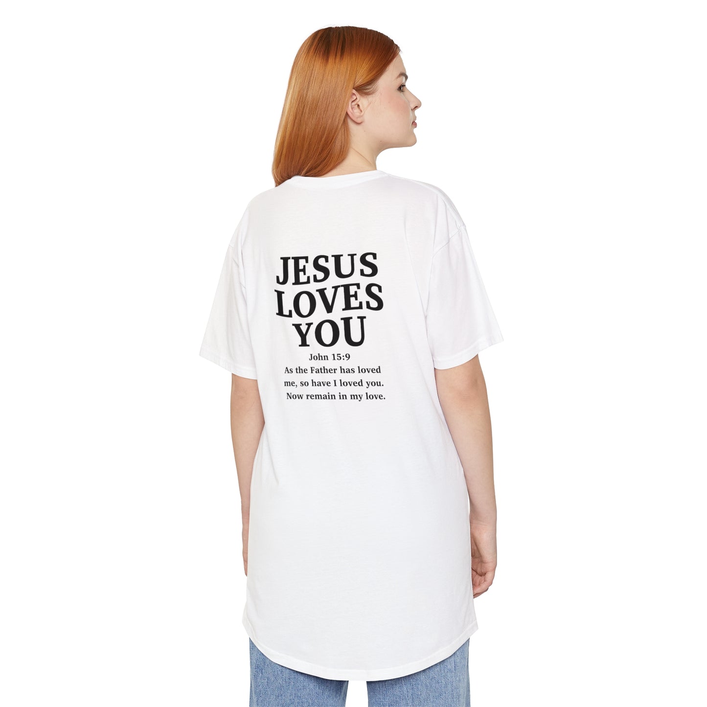 Jesus loves me, Jesus loves you Unisex Long Body Urban Tee