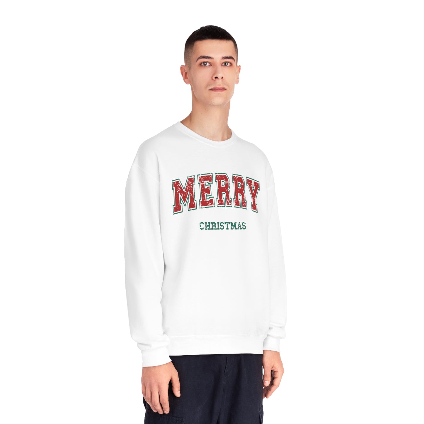 Christmas NuBlend® Sweatshirt - Festive and Jolly Holiday