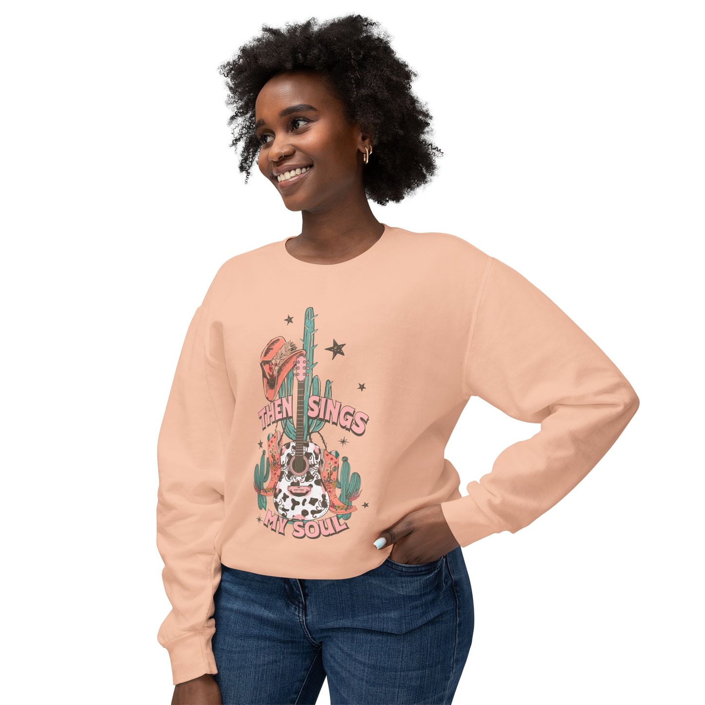 Then Sings My Soul Lightweight Crewneck Sweatshirt