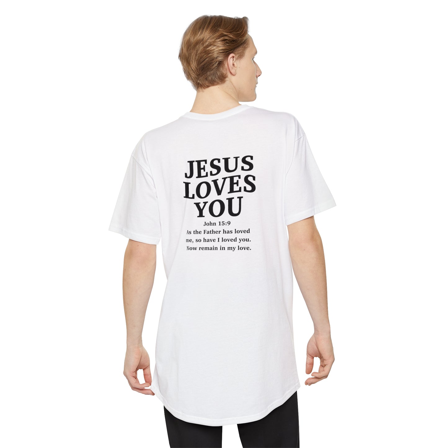 Jesus loves me, Jesus loves you Unisex Long Body Urban Tee