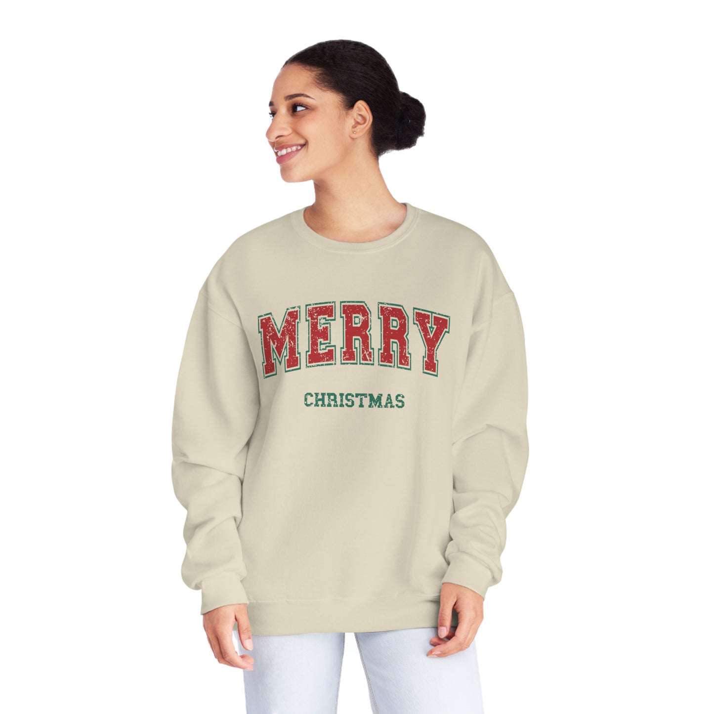 Christmas NuBlend® Sweatshirt - Festive and Jolly Holiday