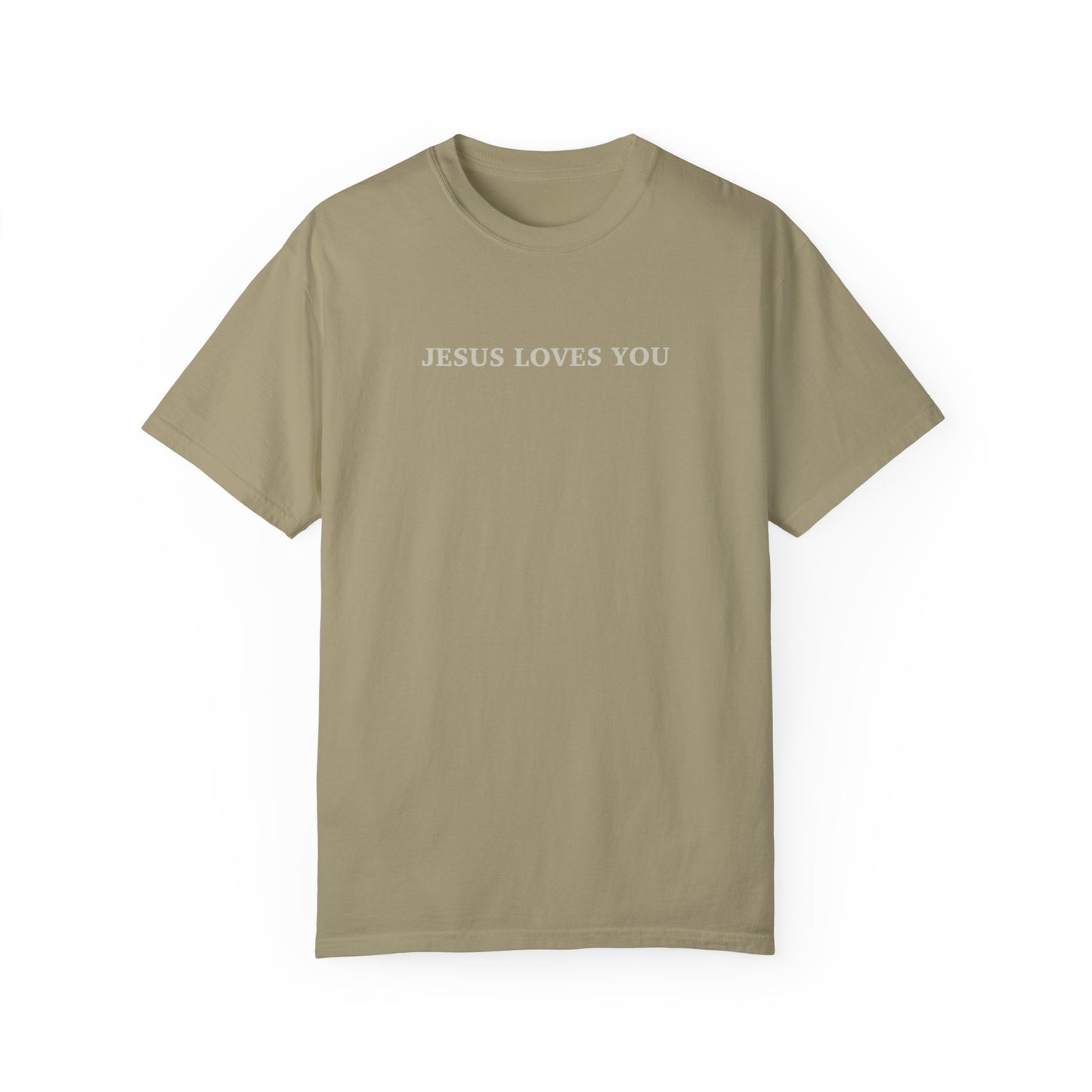 Jesus loves me, Jesus loves you Unisex Garment-Dyed T-shirt