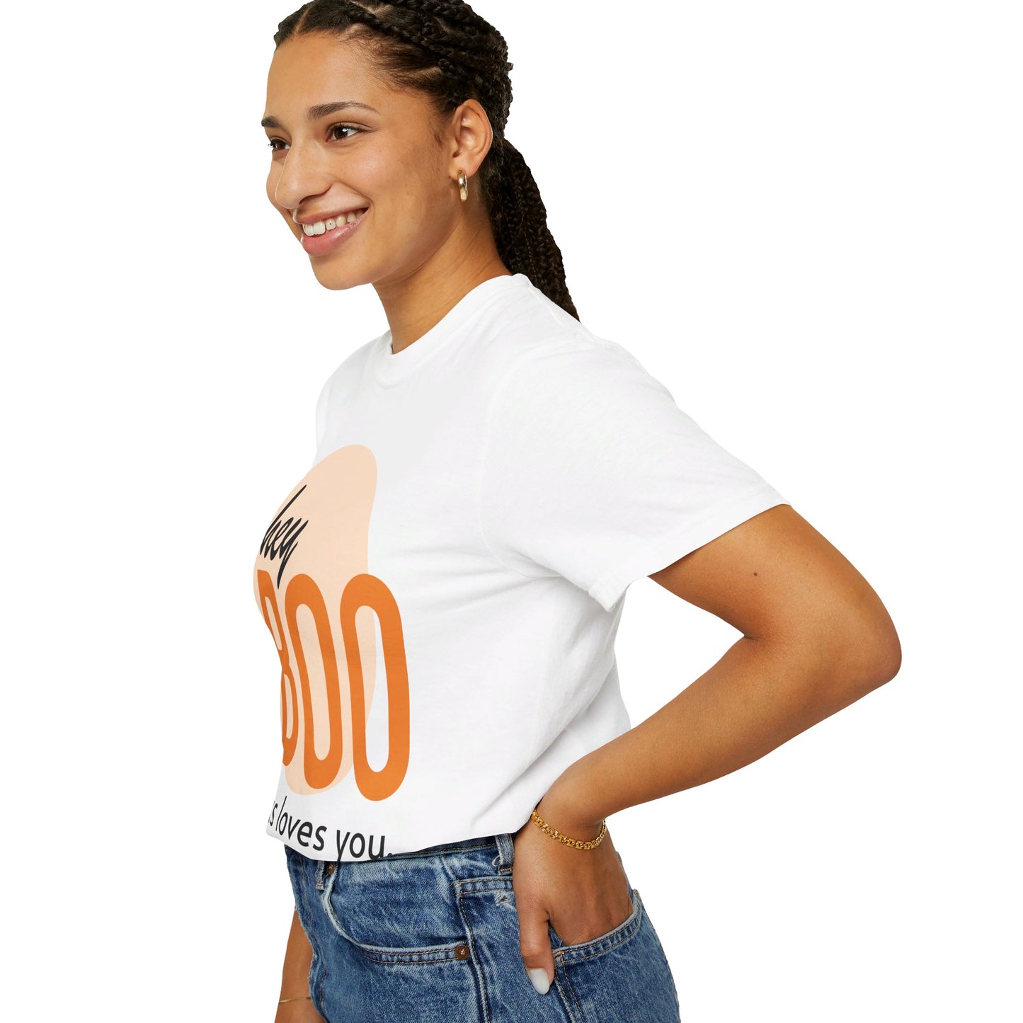 Hey BOO, Jesus loves you Garment-Dyed T-shirt