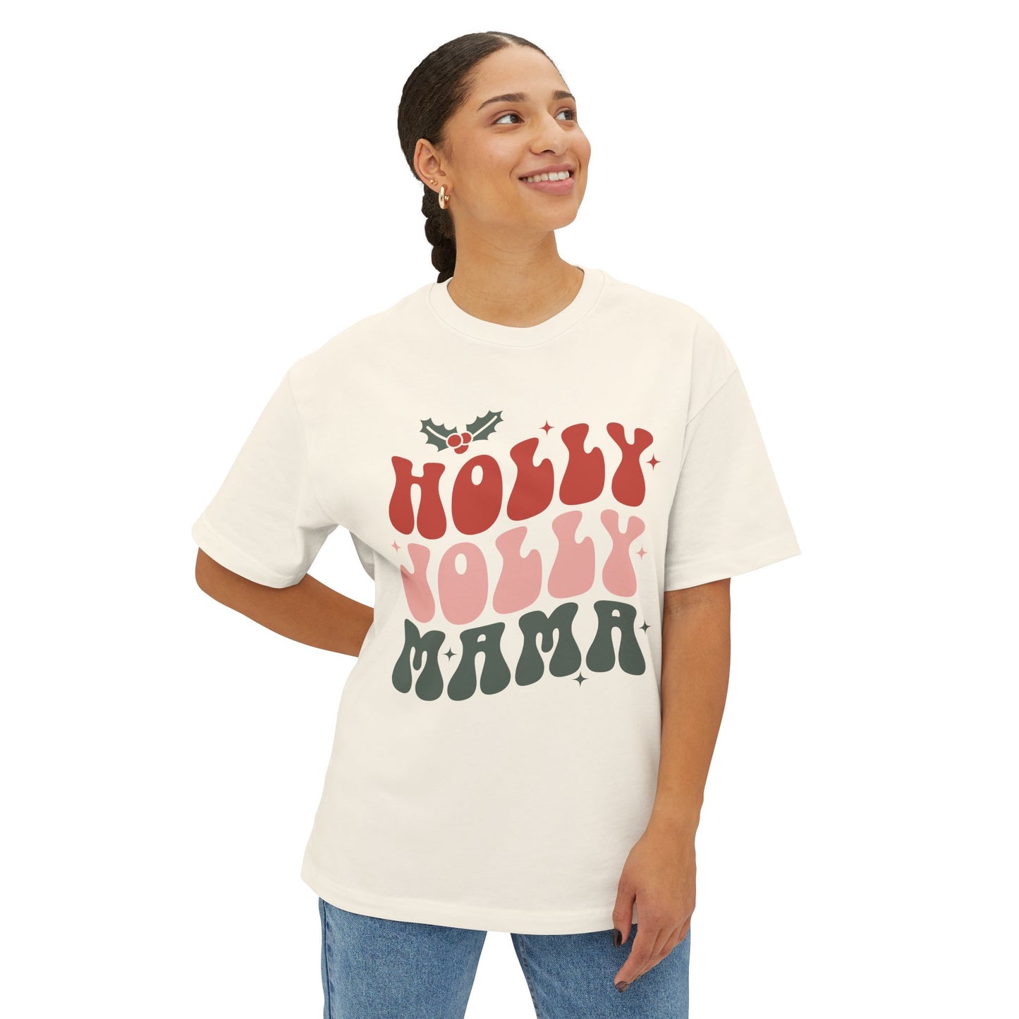 Christmas Mama Oversized Tee