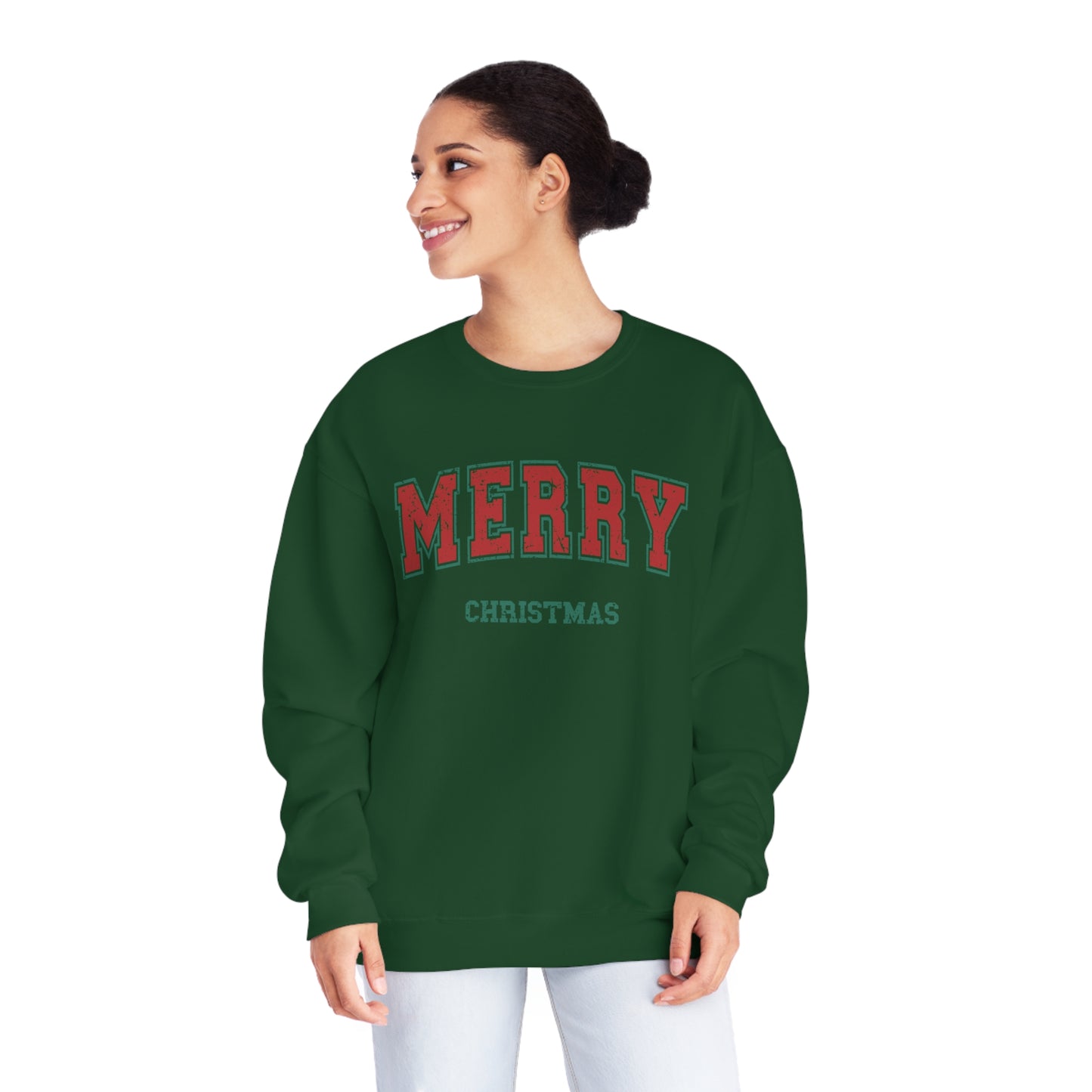 Christmas NuBlend® Sweatshirt - Festive and Jolly Holiday