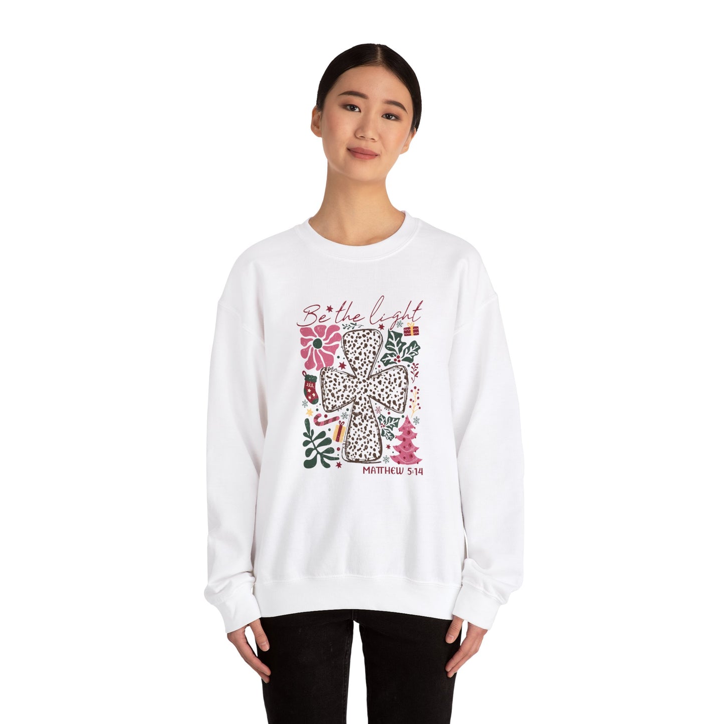 Christmas Light Sweatshirt - Be the Light