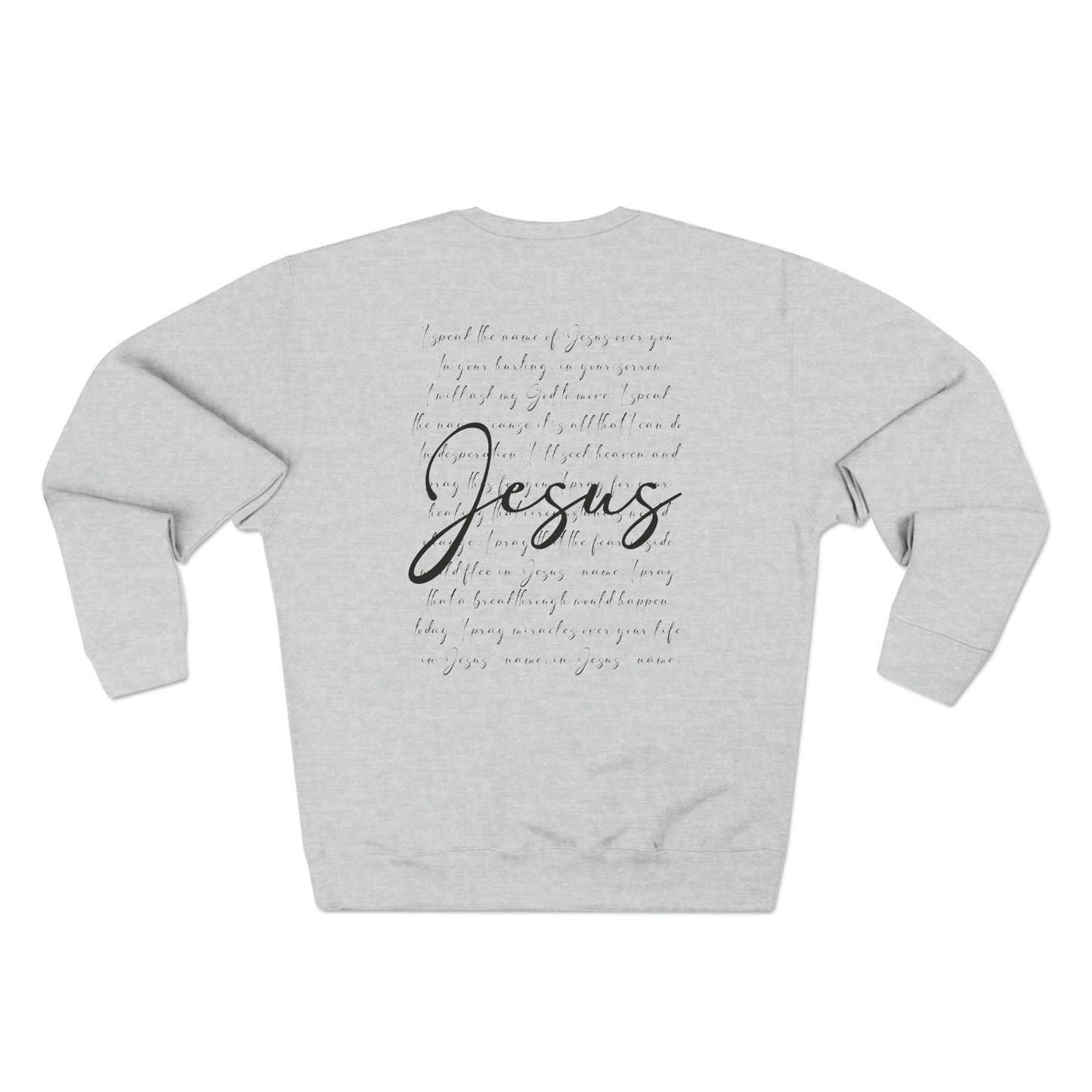 Unisex Jesus loves me, I speak the name of Jesus Crewneck Sweatshirt