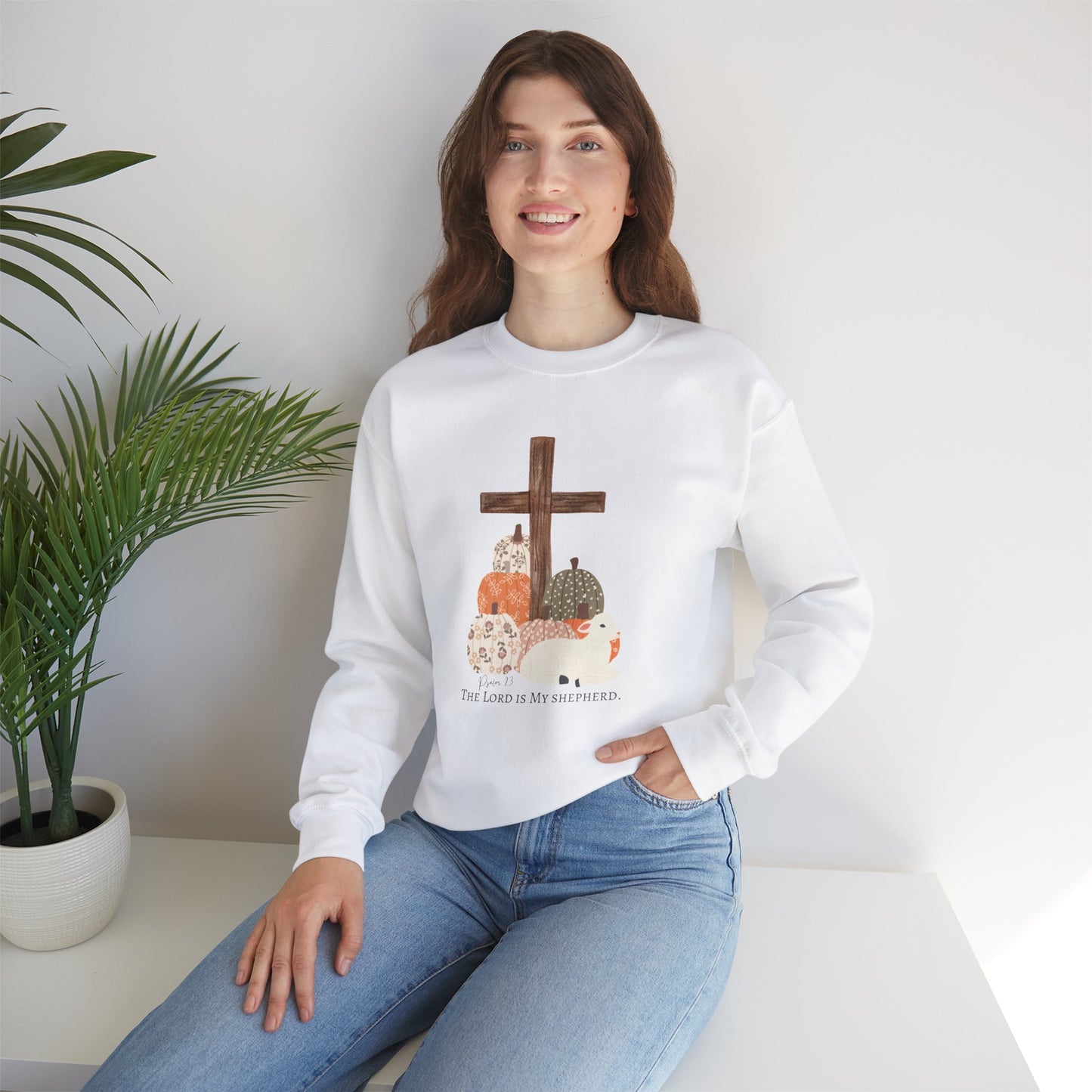 Lord is my Shepherd Heavy Blend™ Crewneck Sweatshirt