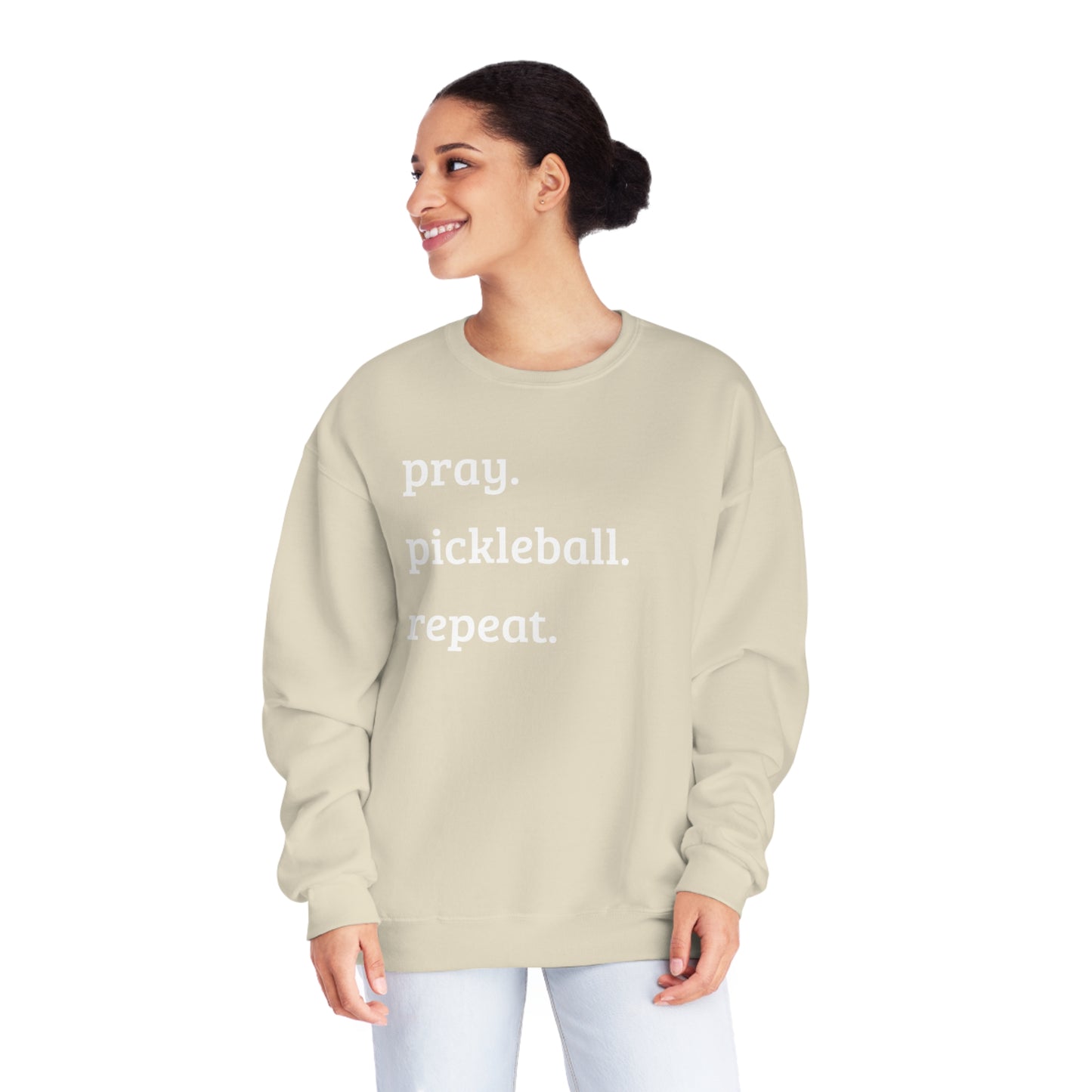 Pray, pickleball, repeat Unisex NuBlend® Crewneck Sweatshirt