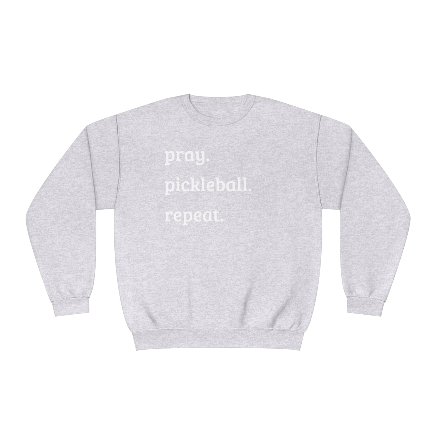 Pray, pickleball, repeat Unisex NuBlend® Crewneck Sweatshirt