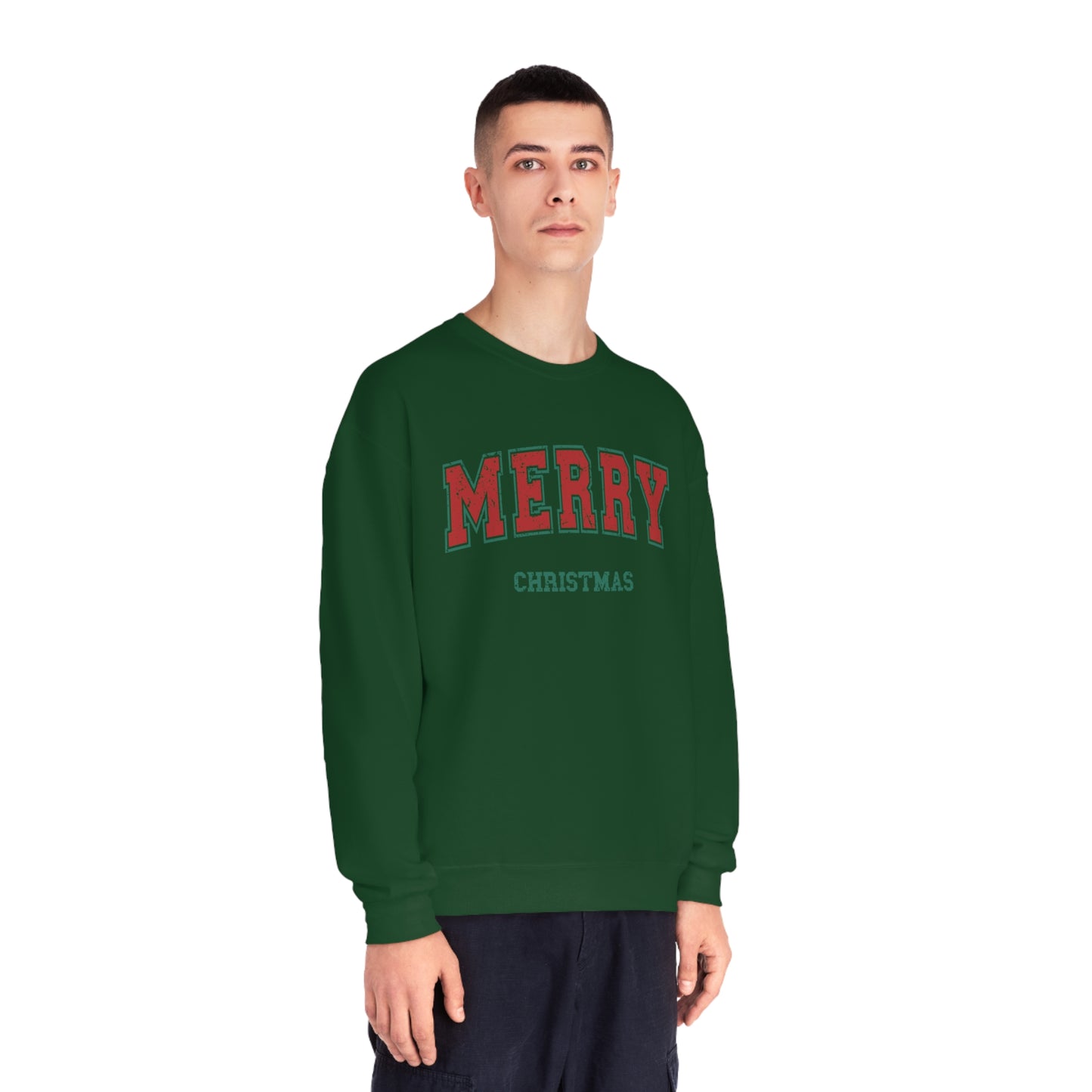 Christmas NuBlend® Sweatshirt - Festive and Jolly Holiday