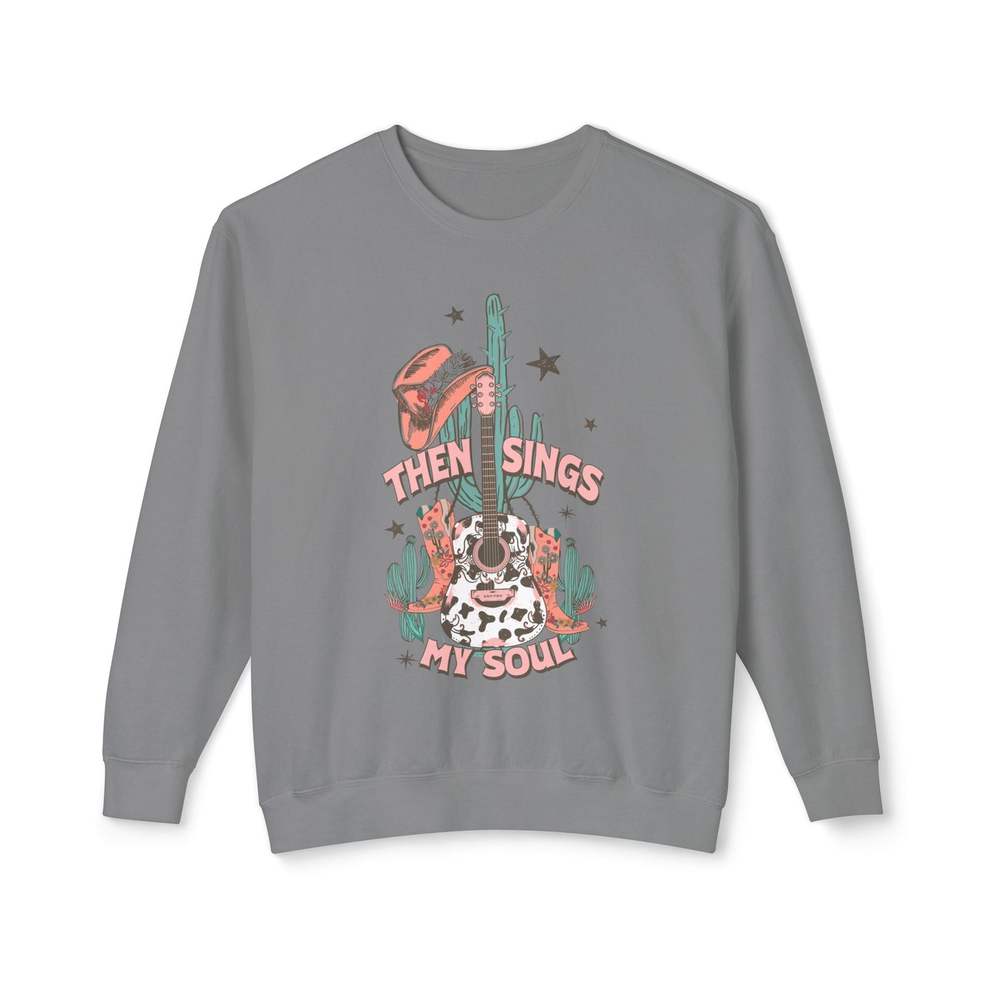 Then Sings My Soul Lightweight Crewneck Sweatshirt