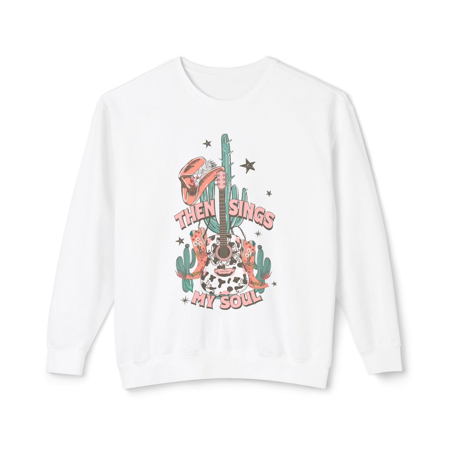 Then Sings My Soul Lightweight Crewneck Sweatshirt