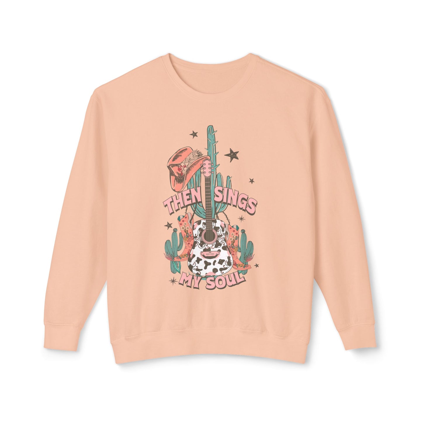 Then Sings My Soul Lightweight Crewneck Sweatshirt