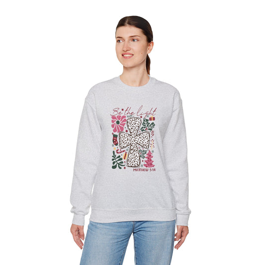 Christmas Light Sweatshirt - Be the Light