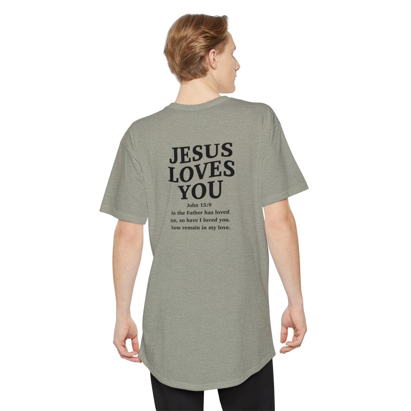 Jesus loves me, Jesus loves you Unisex Long Body Urban Tee