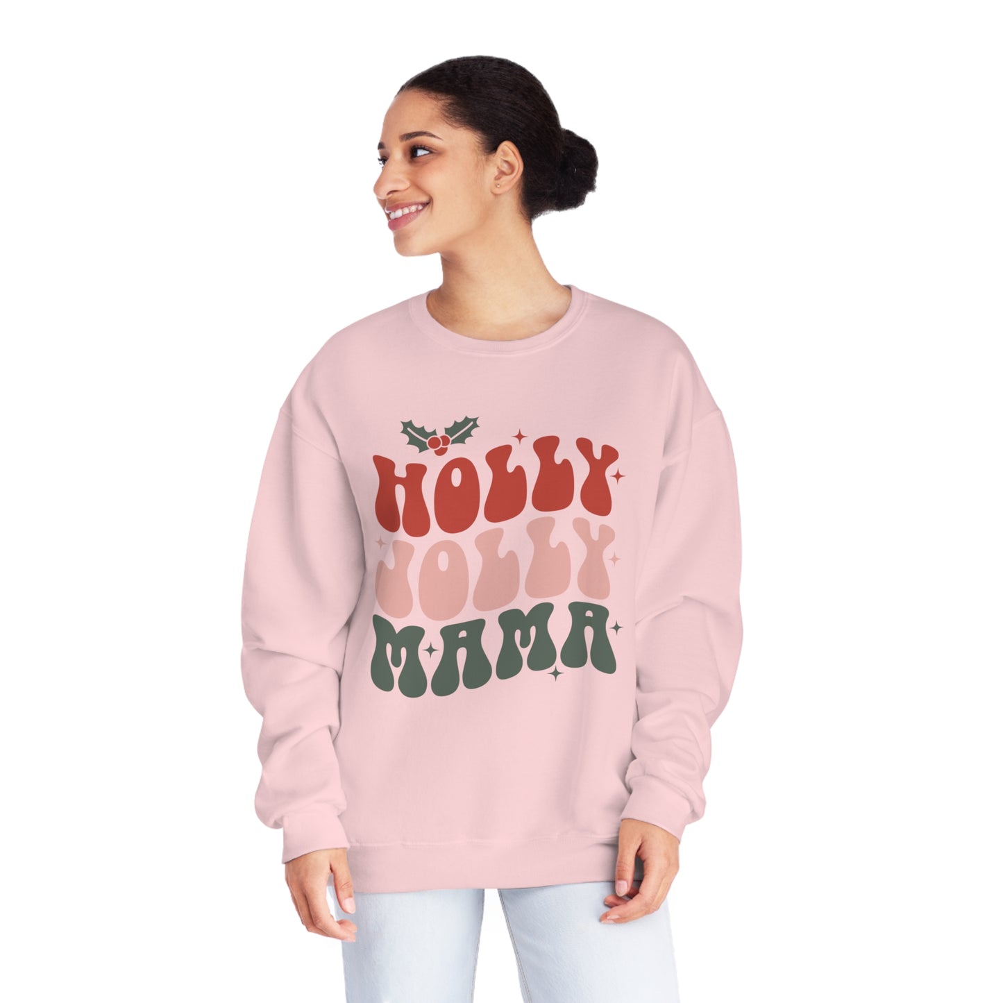 Christmas Holly Jolly Mama Crewneck Sweatshirt