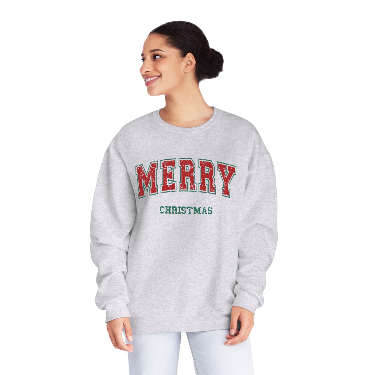 Christmas NuBlend® Sweatshirt - Festive and Jolly Holiday