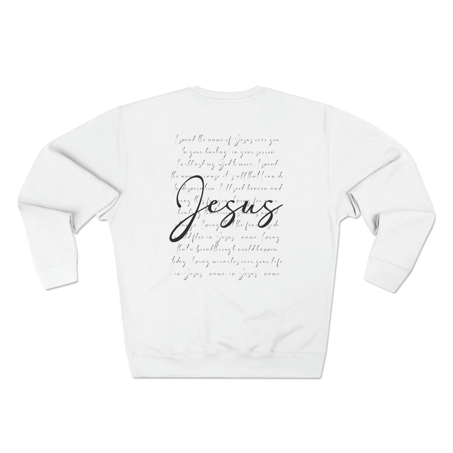 Unisex Jesus loves me, I speak the name of Jesus Crewneck Sweatshirt