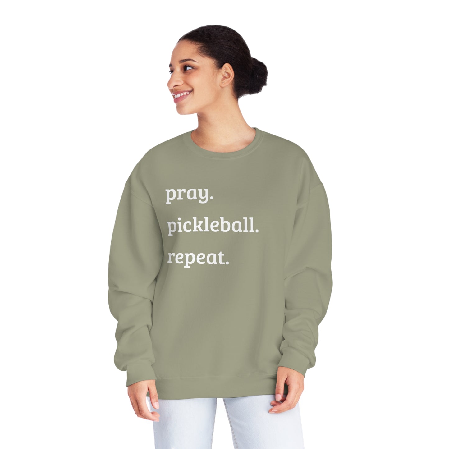 Pray, pickleball, repeat Unisex NuBlend® Crewneck Sweatshirt