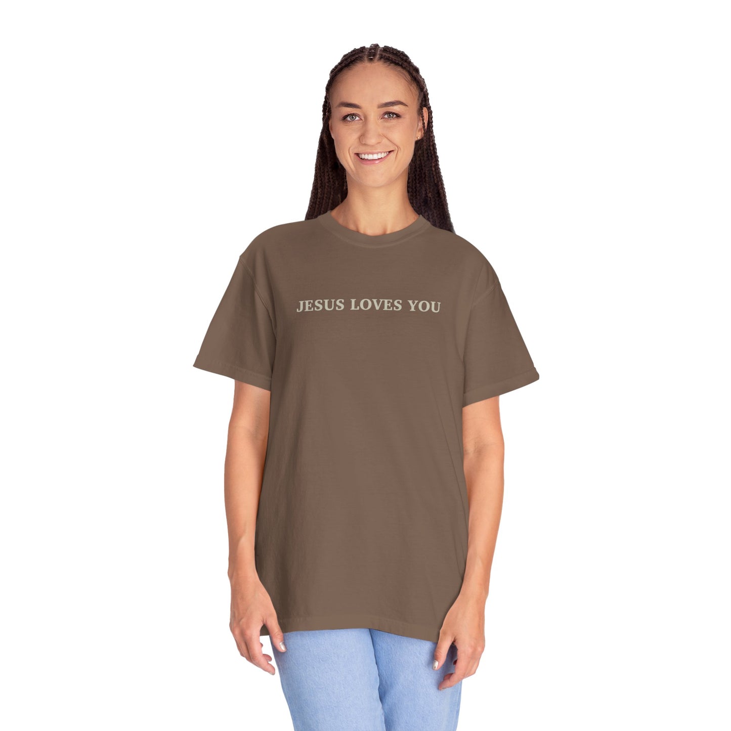 Jesus loves me, Jesus loves you Unisex Garment-Dyed T-shirt