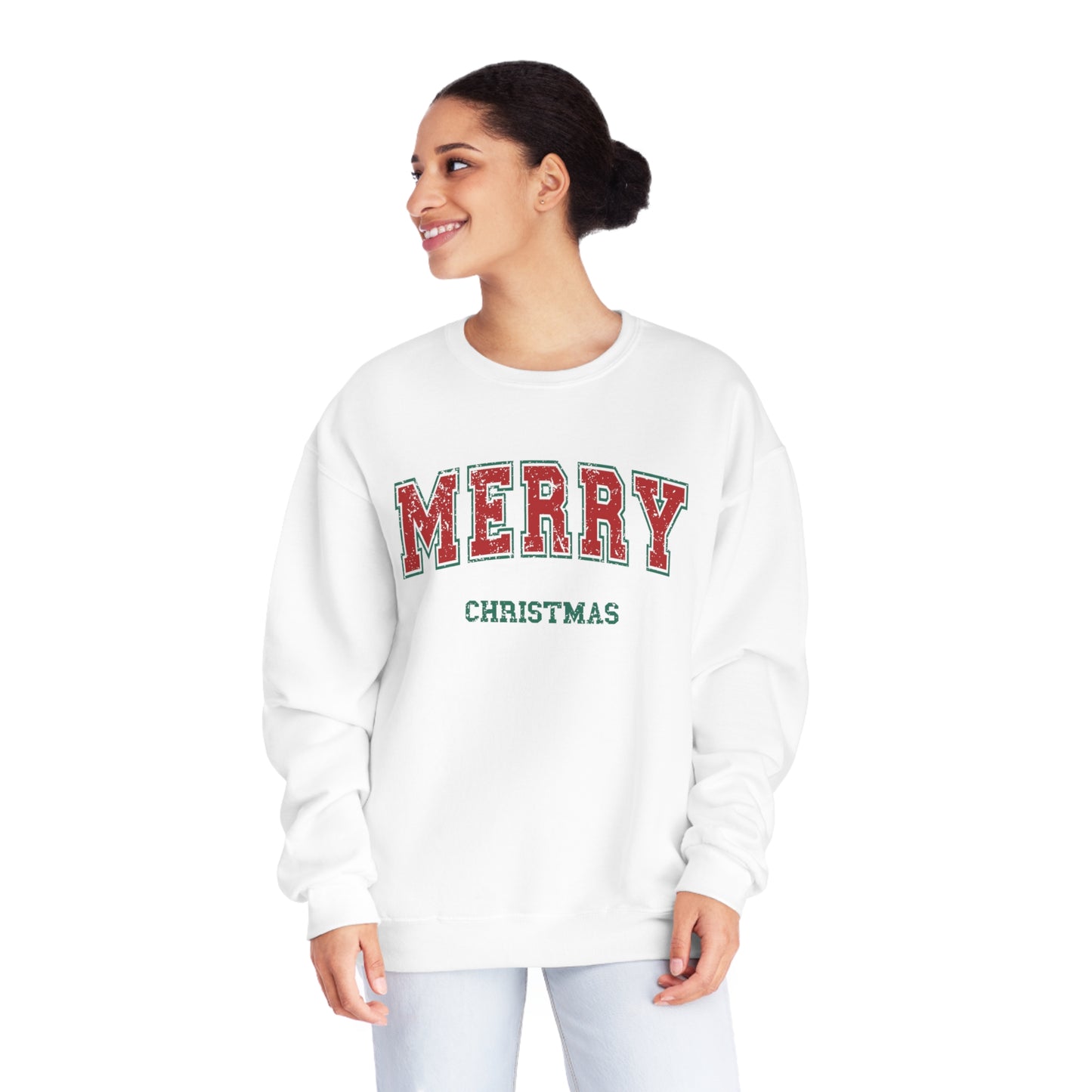 Christmas NuBlend® Sweatshirt - Festive and Jolly Holiday