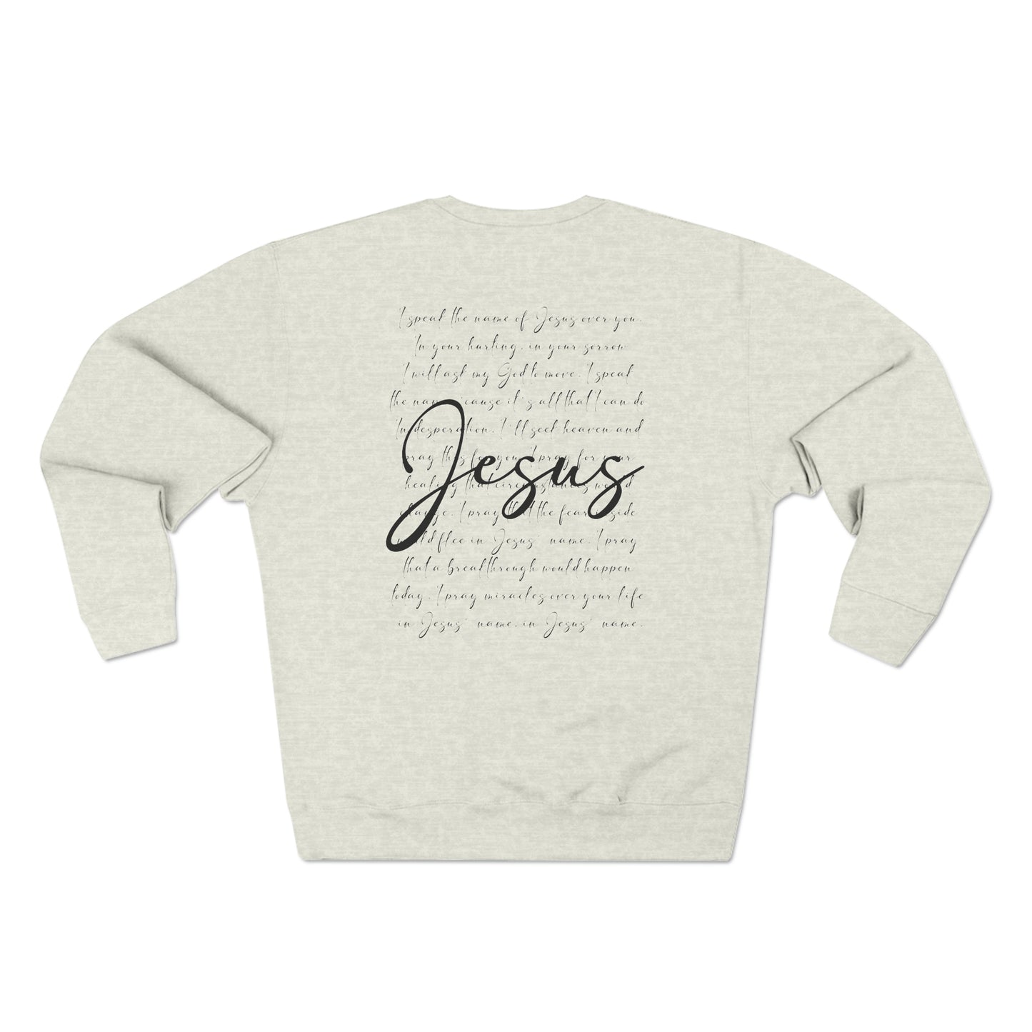 Unisex Jesus loves me, I speak the name of Jesus Crewneck Sweatshirt