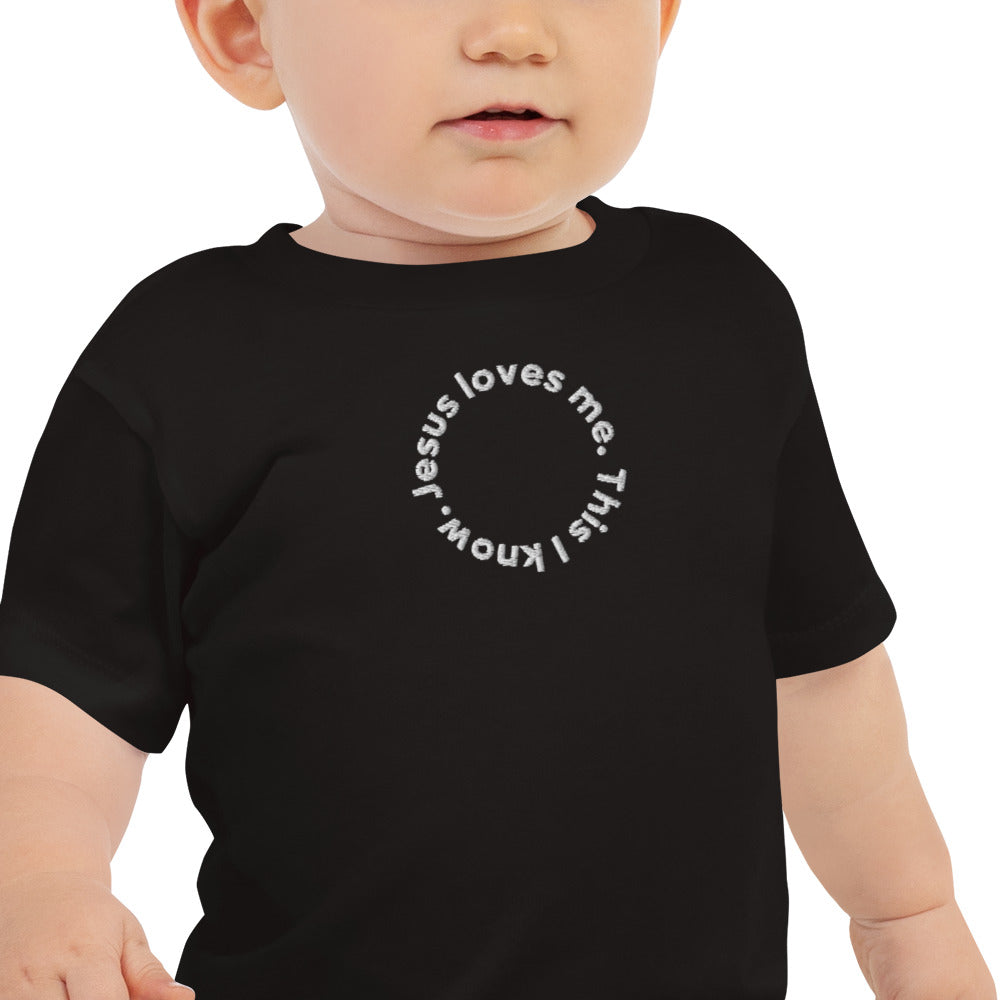 Baby- Jesus loves me Jersey Short Sleeve Tee